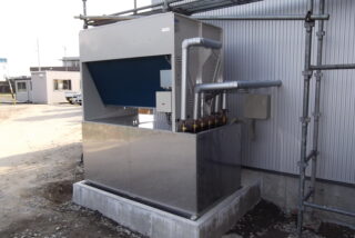 ジビエ　鹿肉　ペットフード用　低温乾燥機　反転流式SA－D２０N型　新規設置